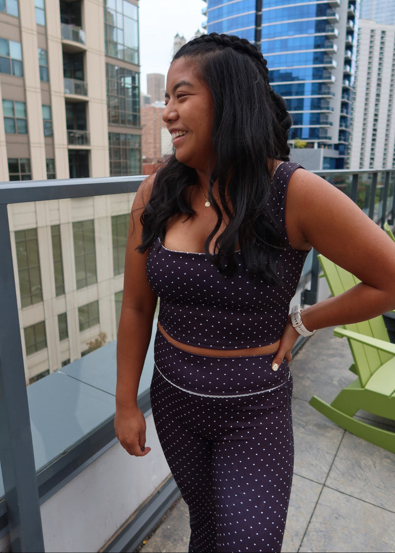 Polka Dot Top - Black