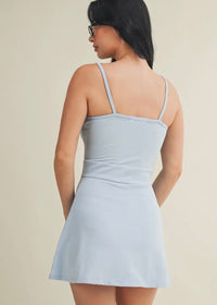 Mineral Wash Active Dress - Blue