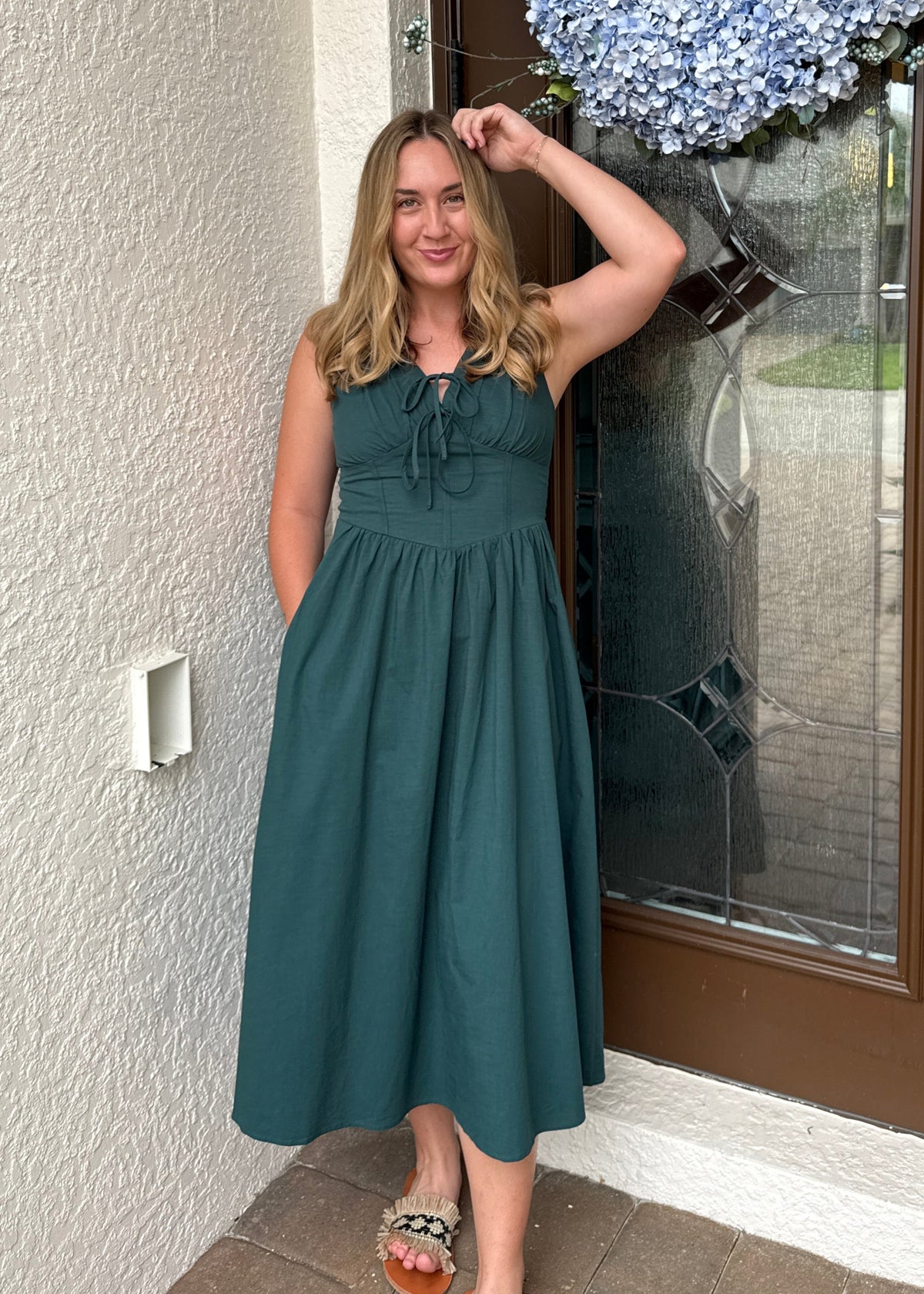 Evergreen Midi Dress