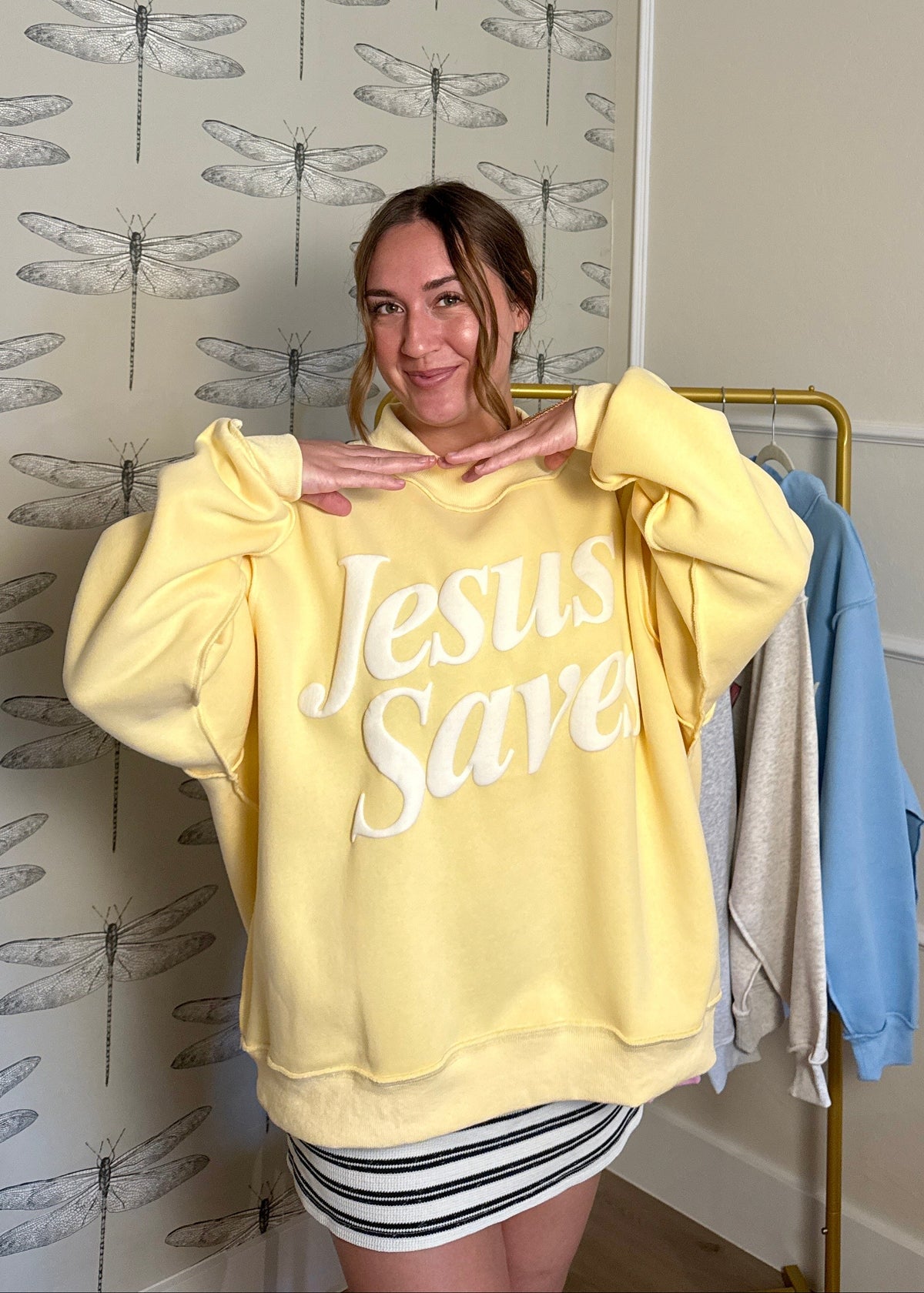 Jesus Saves Mockneck Sweatshirt