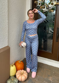 teddy bear pajama set, holiday pajamas, fall pajamas, christmas pajamas