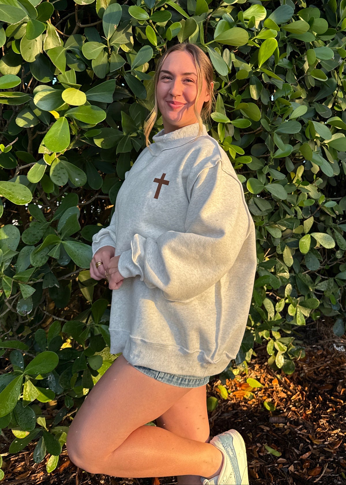 Reversible Mockneck - Cross/Jesus Saves