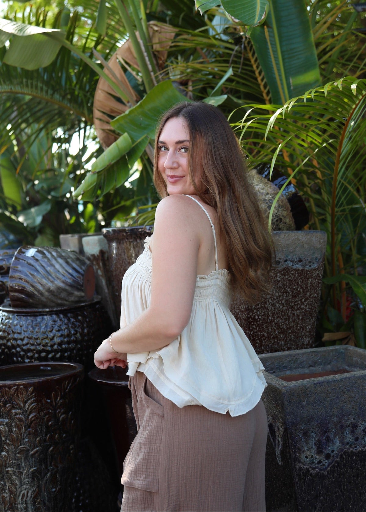 Lily of the Valley Top (Tan)