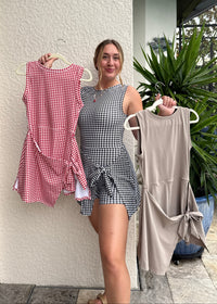 Active Dress - Black Gingham