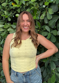 Floral Dreams Tank - Yellow