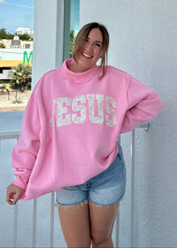 Jesus Girly Mockneck Sweatshirt
