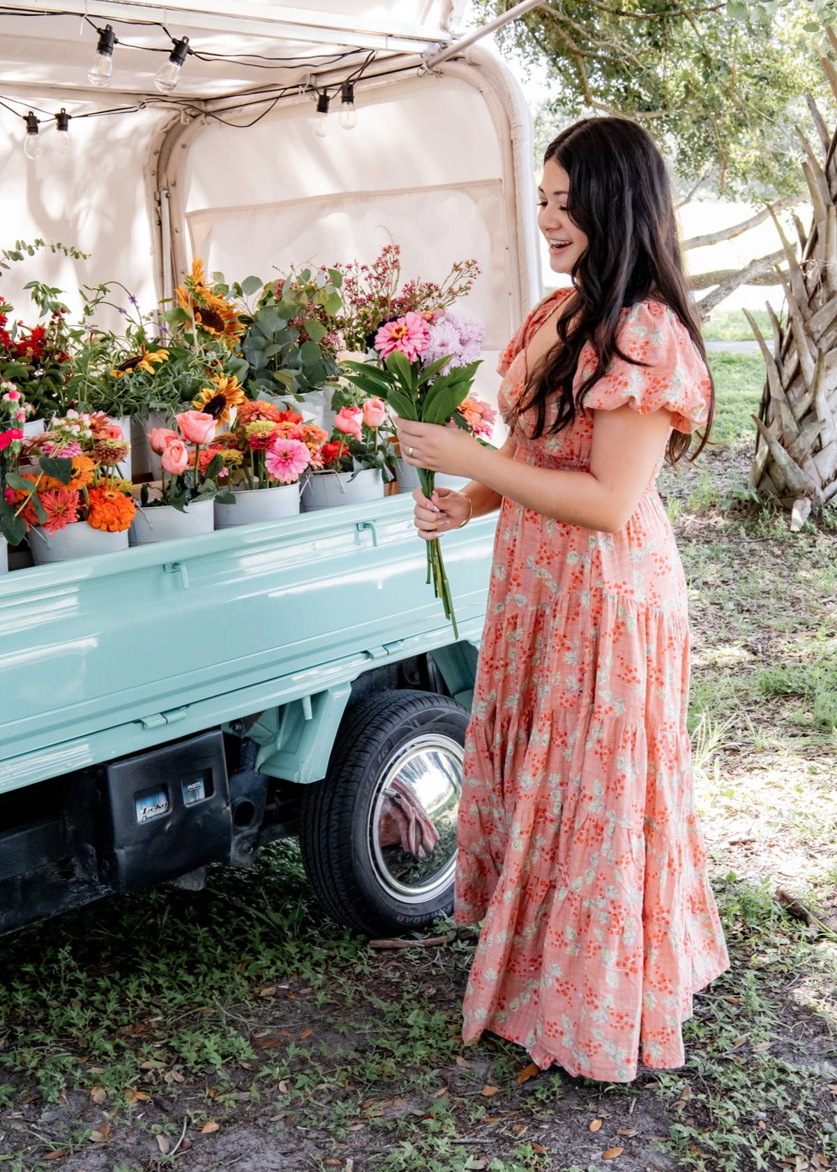 Milani Maxi Dress - Coral