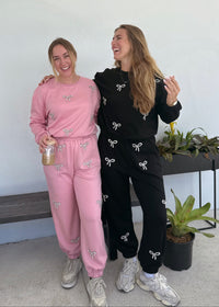Bow Pullover - Pink