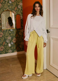 Mustard Exposed Seam Pants