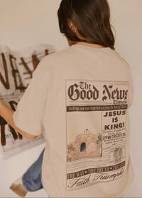 The Good News tee, faith based tee, christian tee, Jesus is King tee, The Way the Truth the Life