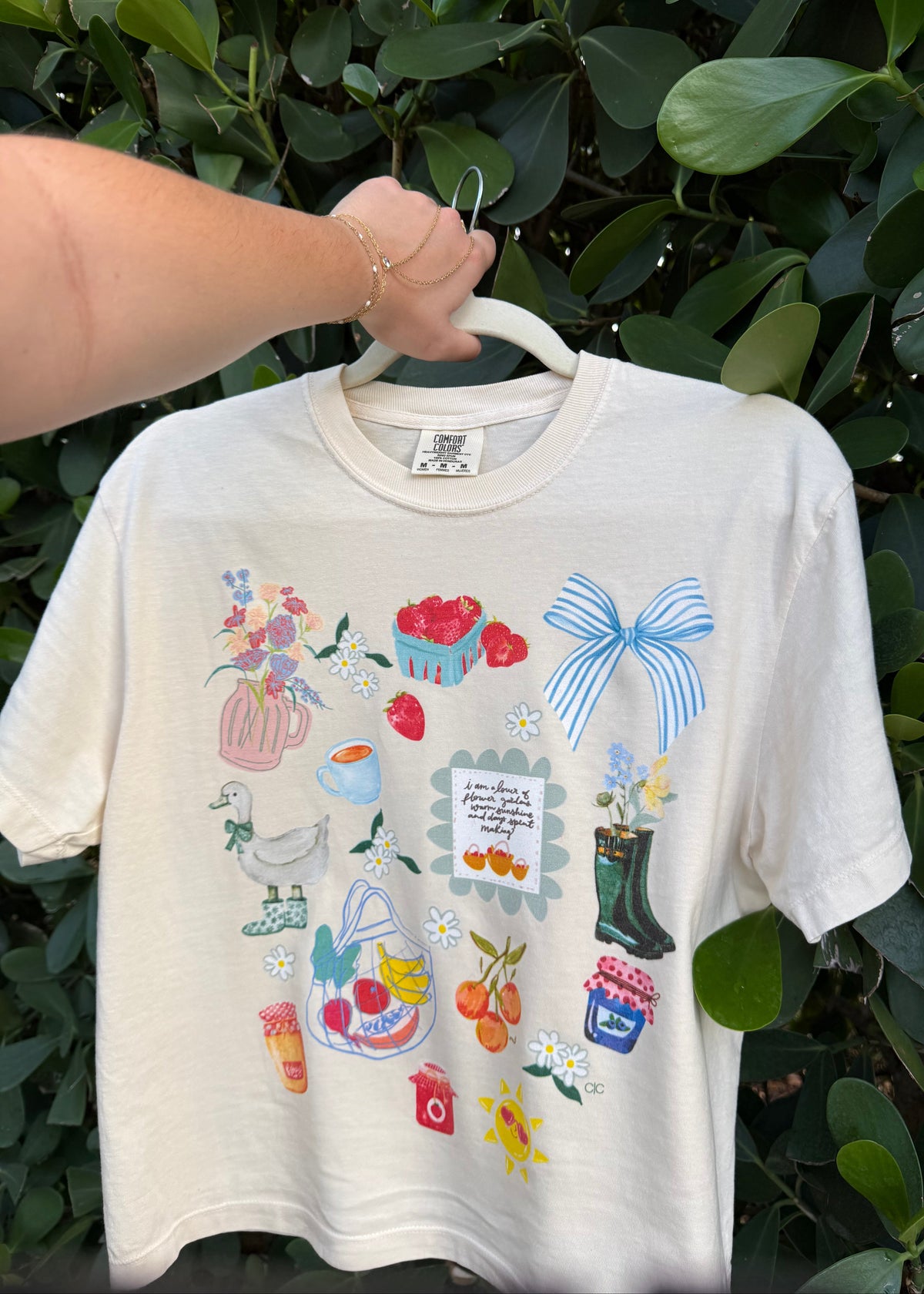 Summer Collage Cropped Tee