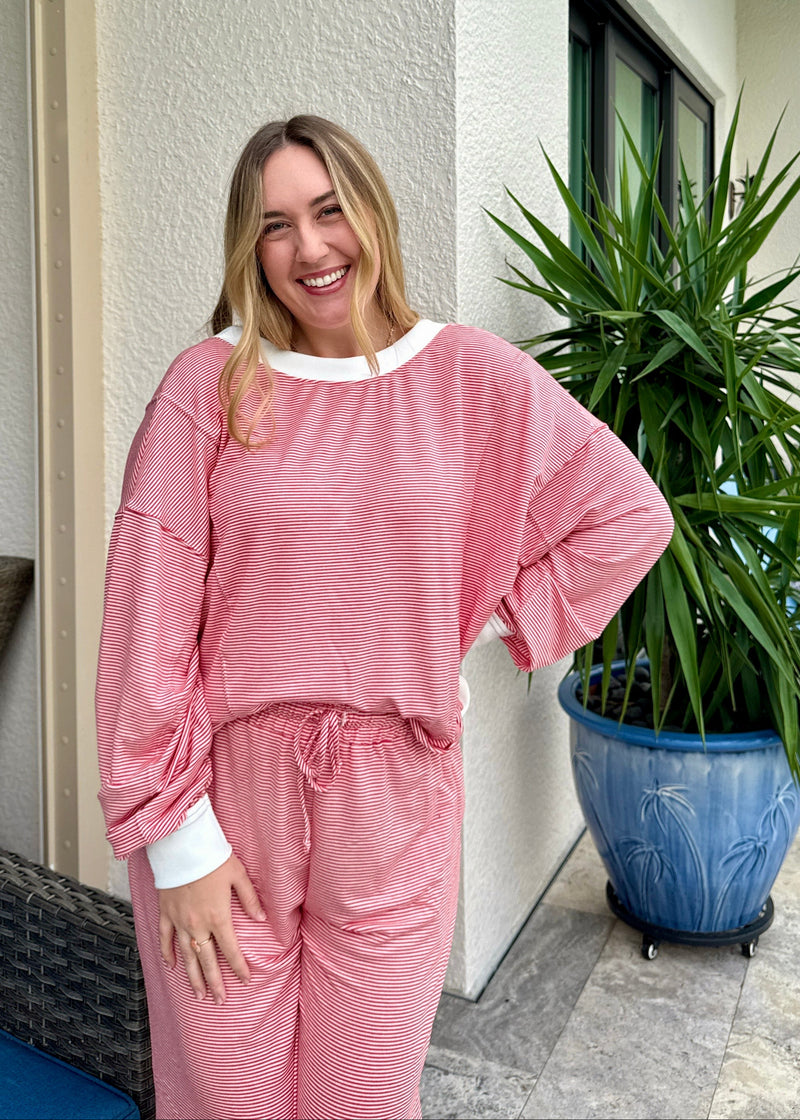 Red Reversible Twist Top