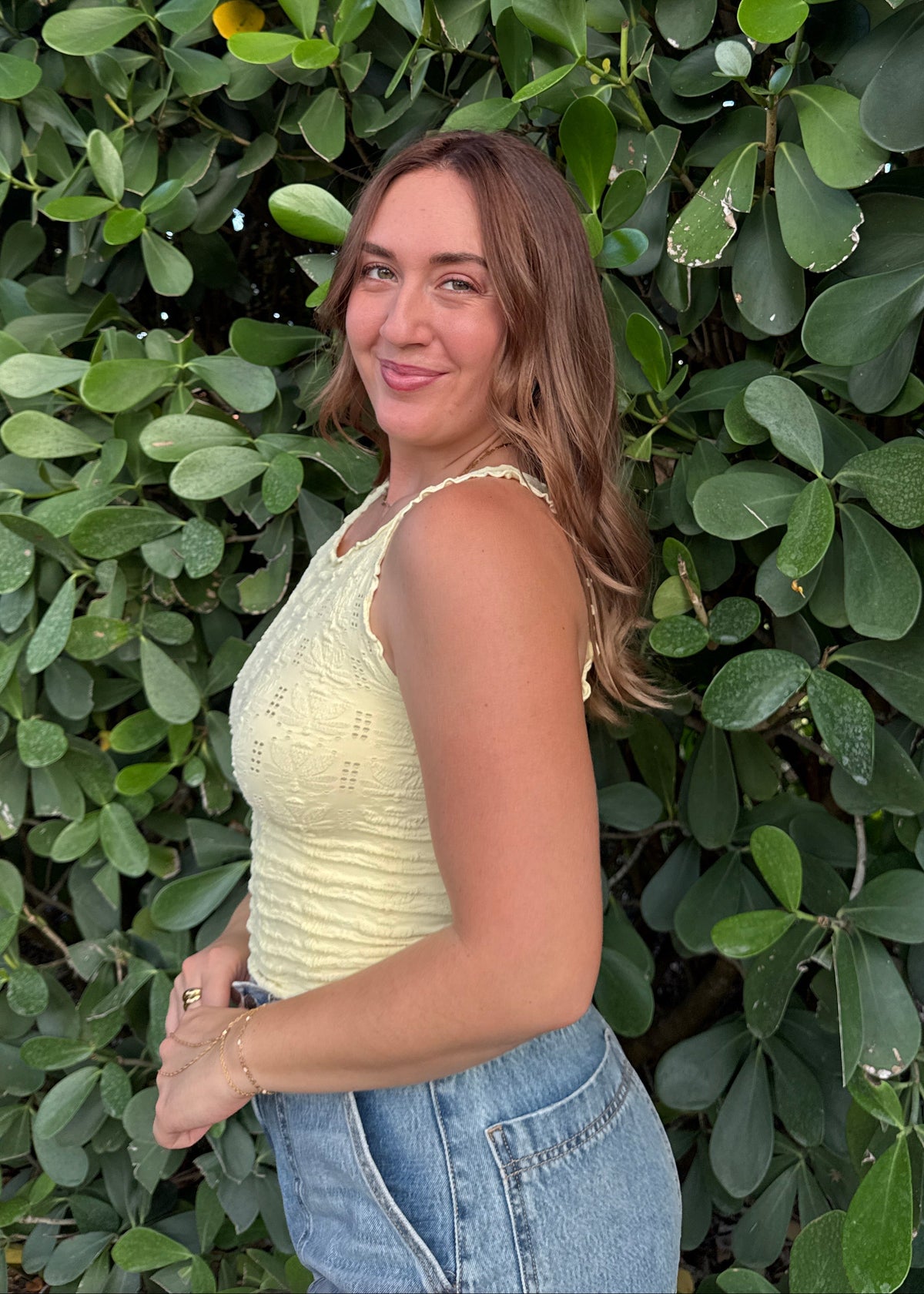 Floral Dreams Tank - Yellow