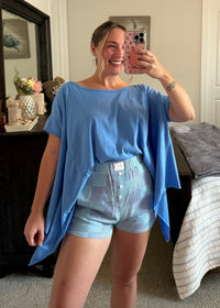 Flowy Summer Top - Blue