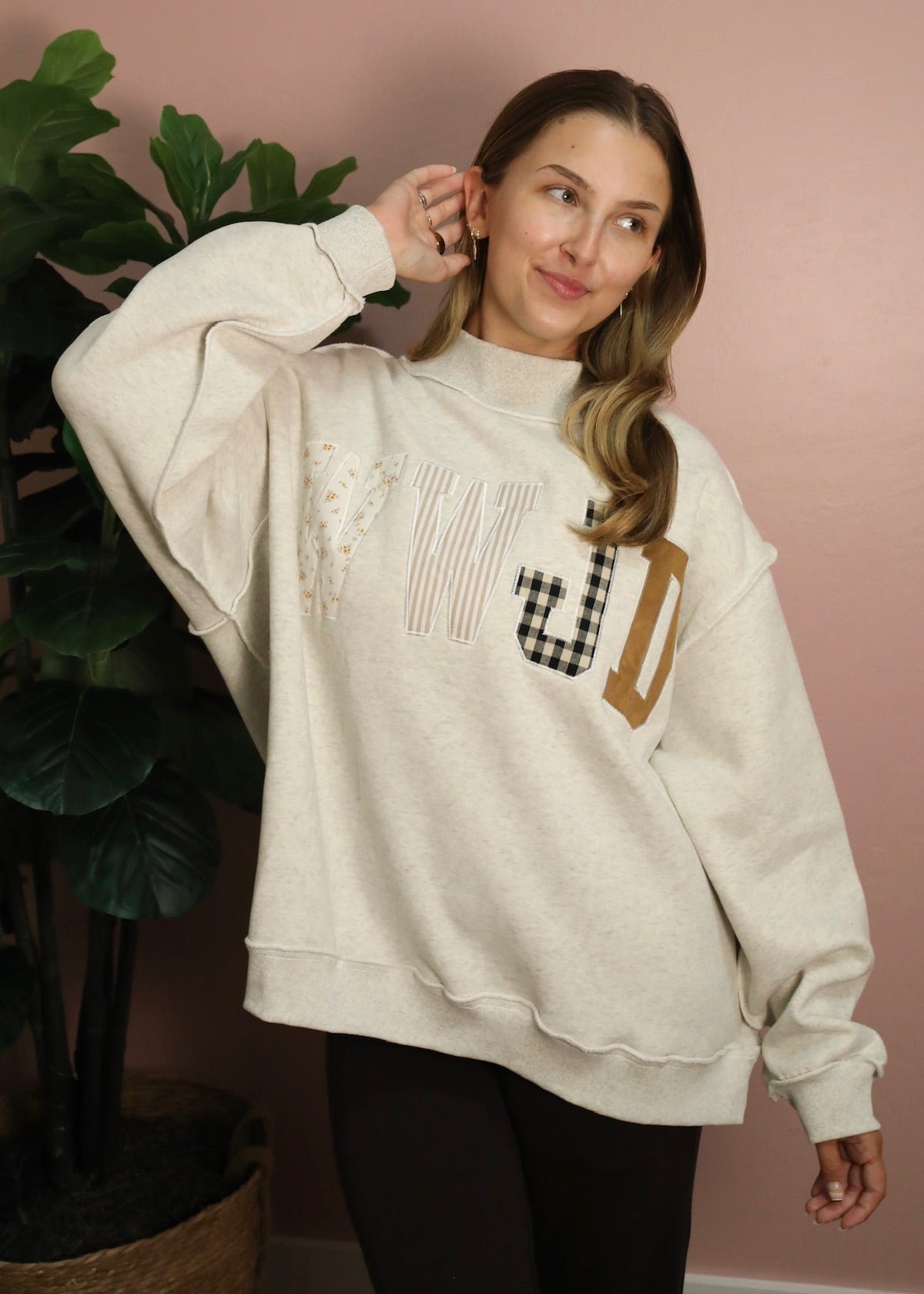 WWJD Mockneck Sweatshirt - Grey