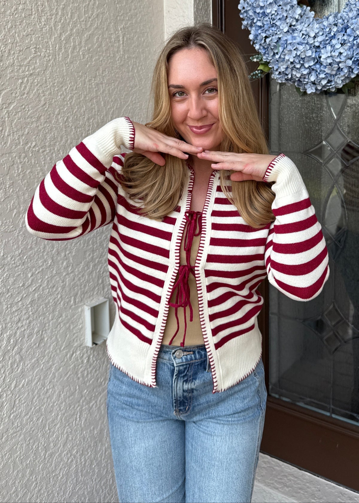 Autumn Spice Tie Cardigan