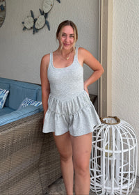 Grey Frill Romper