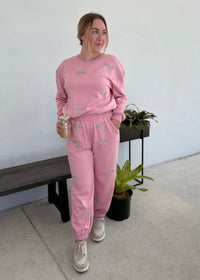 Bow Pullover - Pink