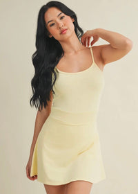 Mineral Wash Active Dress - Yellow