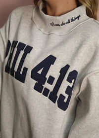 Phil 4:13 Mockneck Sweatshirt