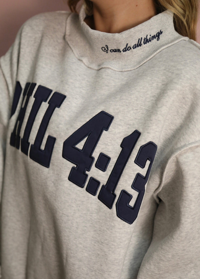 Phil 4:13 Mockneck Sweatshirt