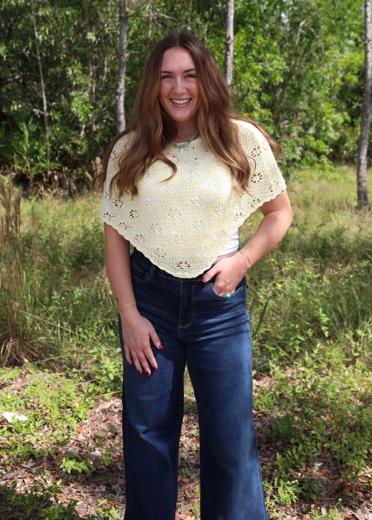Autumn Glow Poncho Top