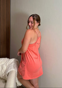 Coral Mineral Wash Active Dress
