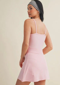 Mineral Wash Active Dress - Pink