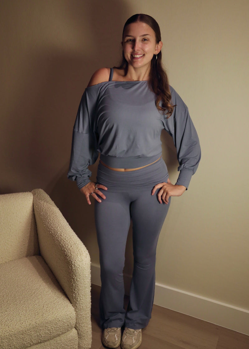 Autumn Sky Fold Over Pants