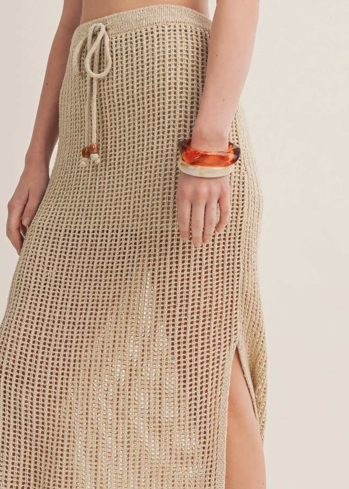 Barefoot Coast Maxi Skirt - Tan