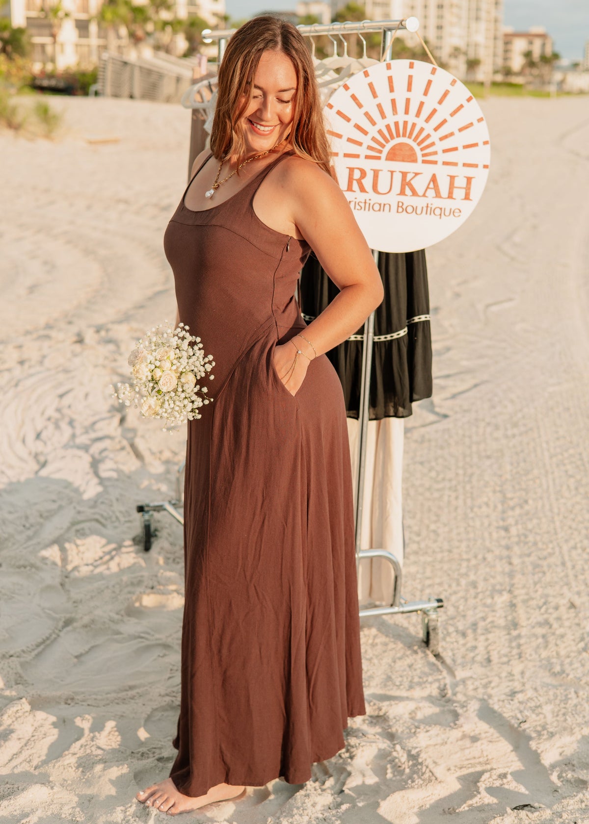 Mocha Sands Maxi Dress