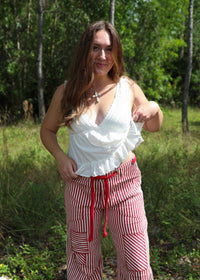 Free Spirit Pants - Red & White