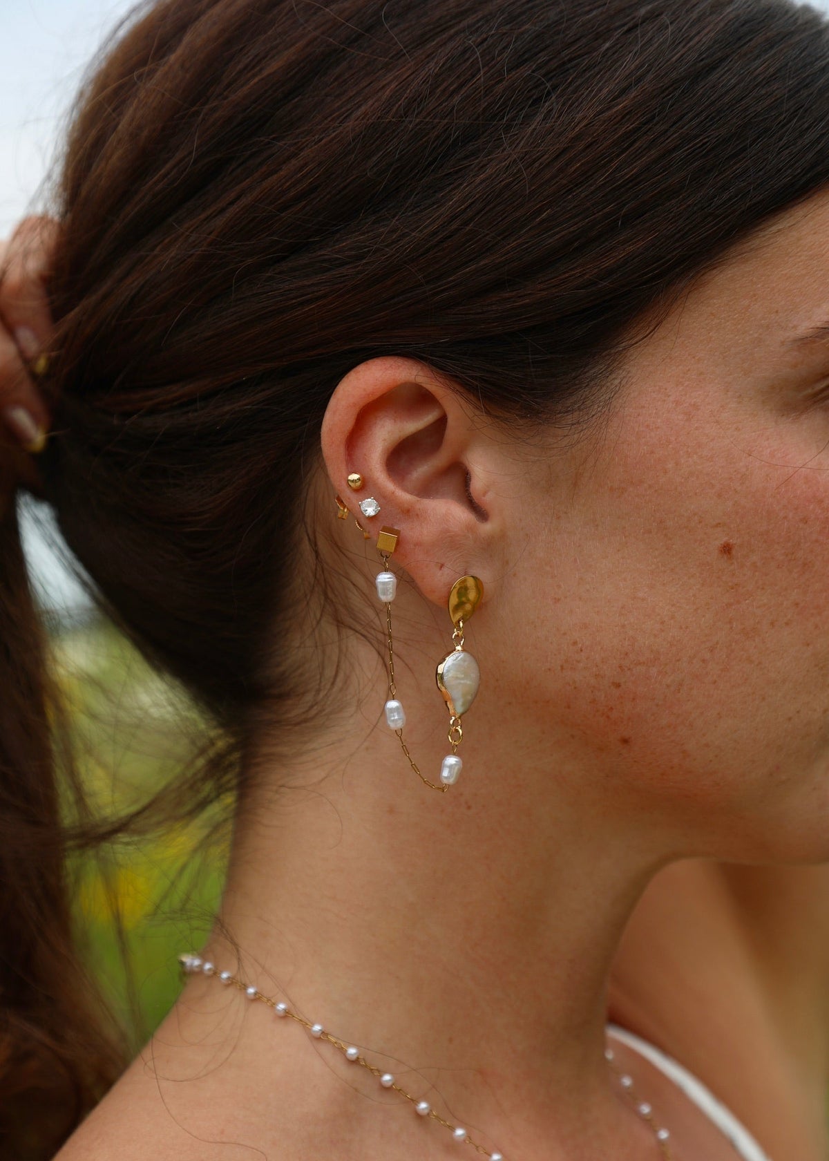 Gracefully Connected Earrings