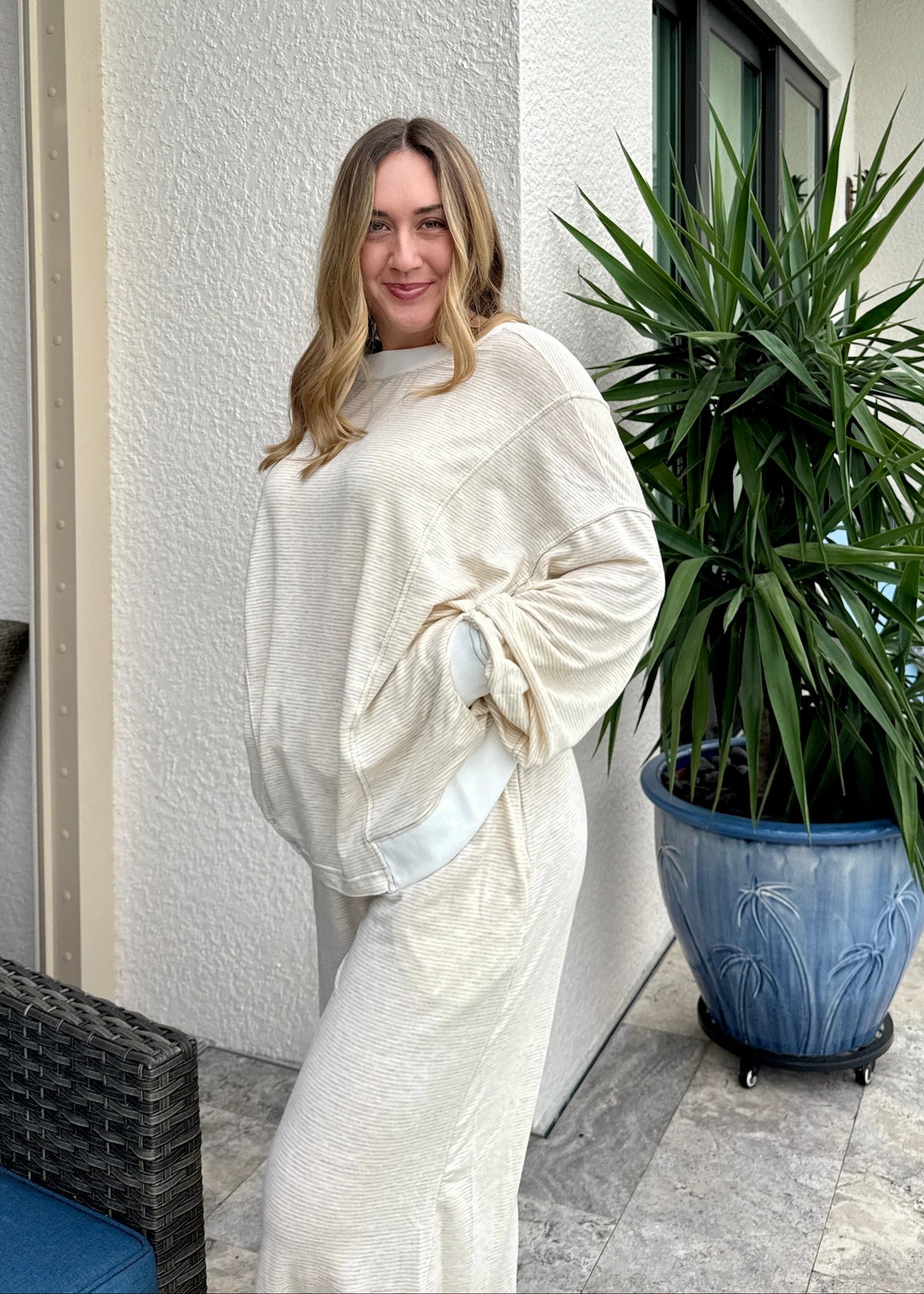 Oatmeal Reversible Twist Top