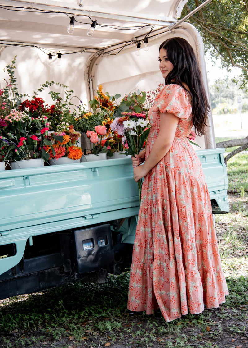 Milani Maxi Dress - Coral