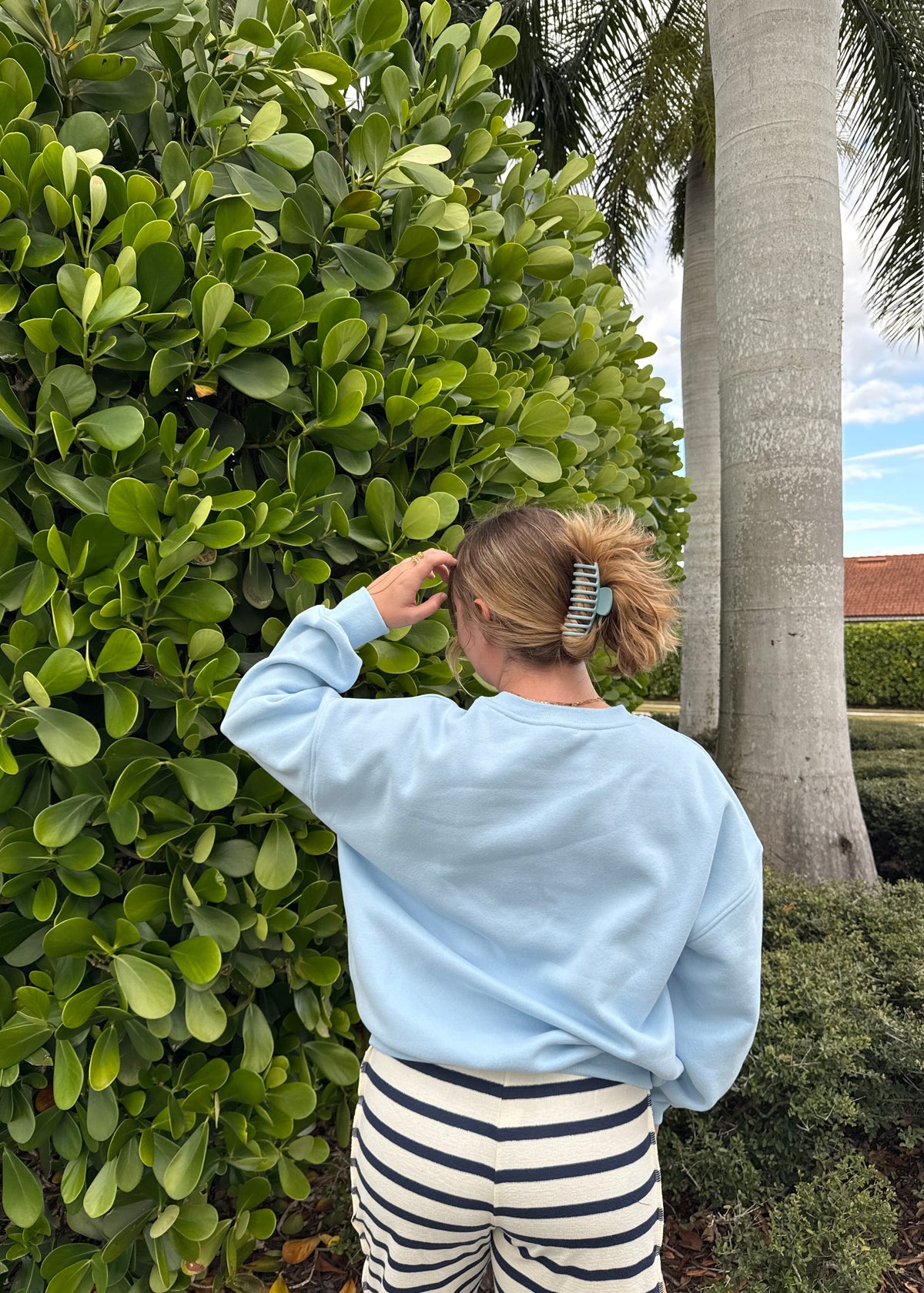 Baby Blue Beach Babe Crew