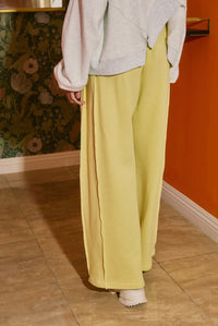 Mustard Exposed Seam Pants
