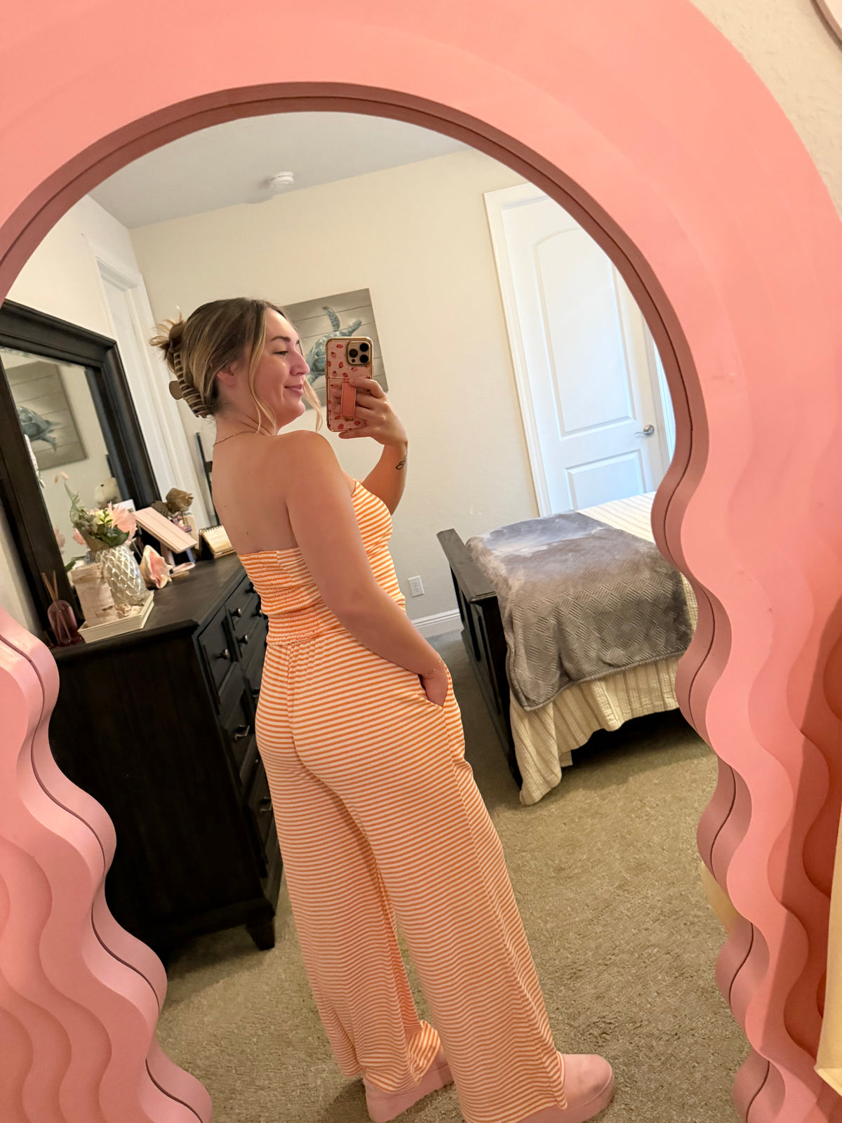 Orange Creamsicle Stripe Set