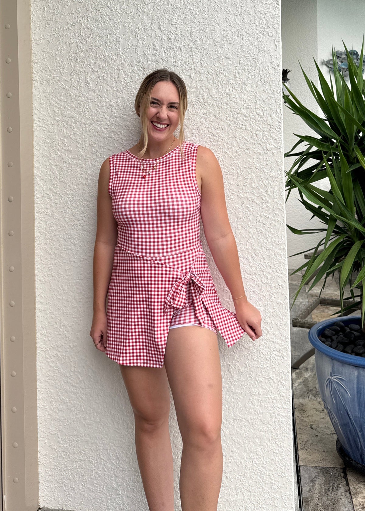 Active Dress - Red Gingham
