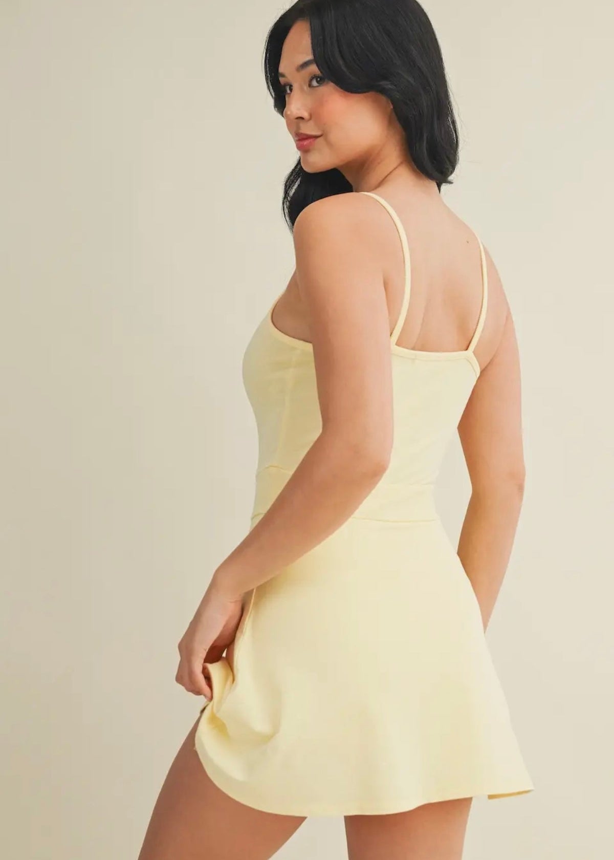 Mineral Wash Active Dress - Yellow