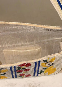 Beaded Lemon & Cherry Purse