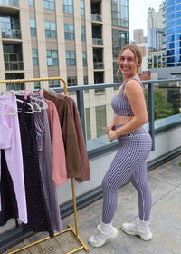 Black Gingham Leggings