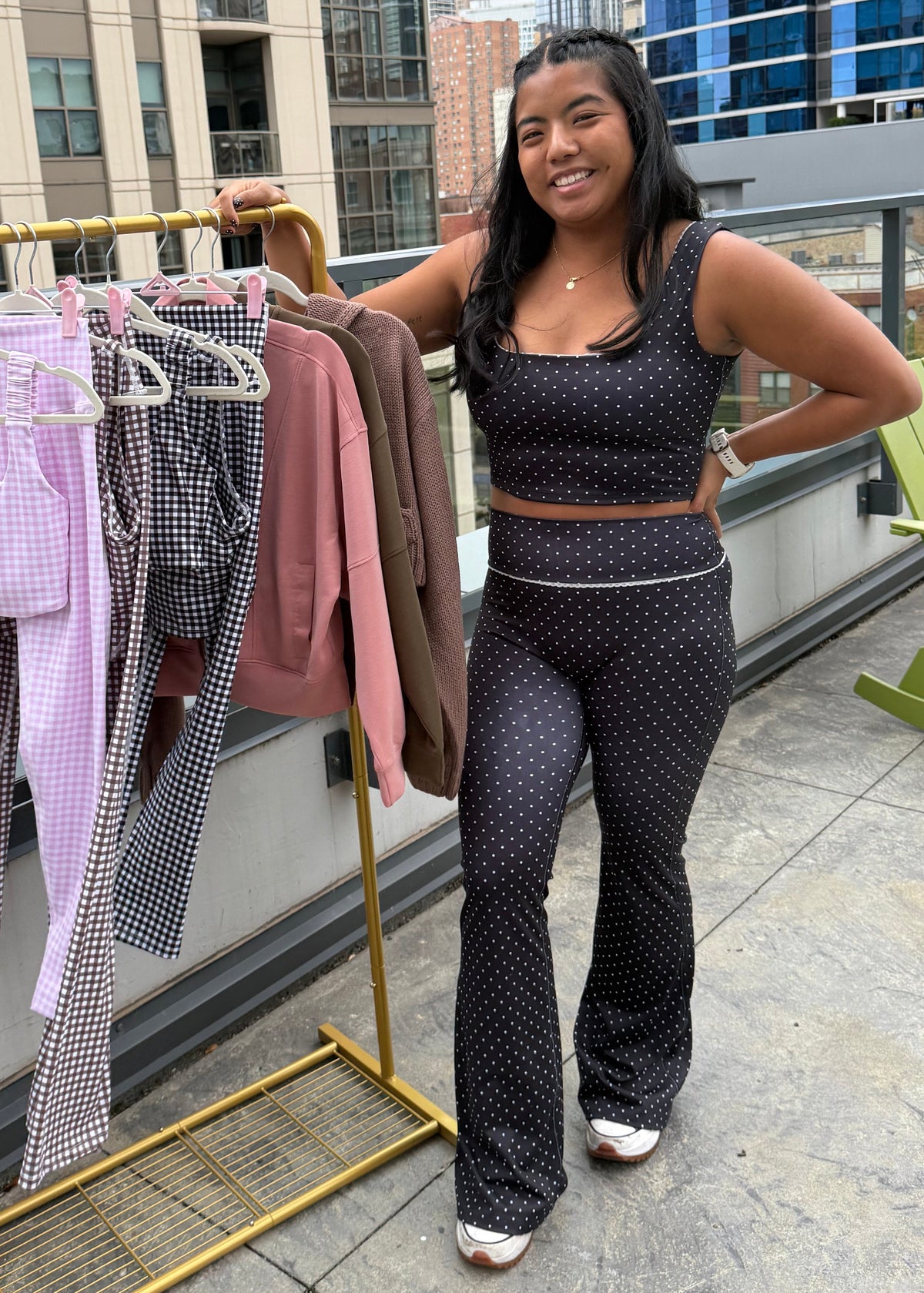 Polka Dot Flare Leggings