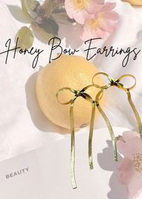 Honey Bow Earrings
