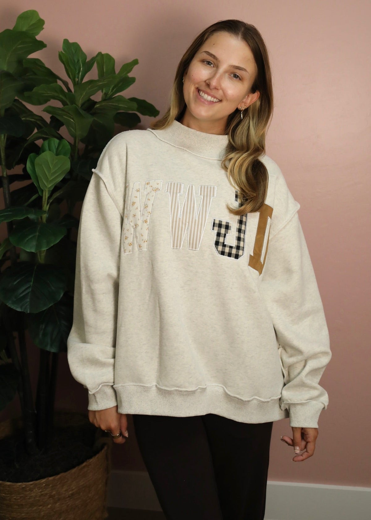WWJD Mockneck Sweatshirt - Grey