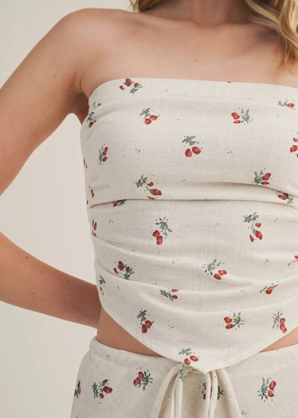 Rosie Berry Handkerchief Top