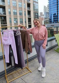Mauve Zip Up