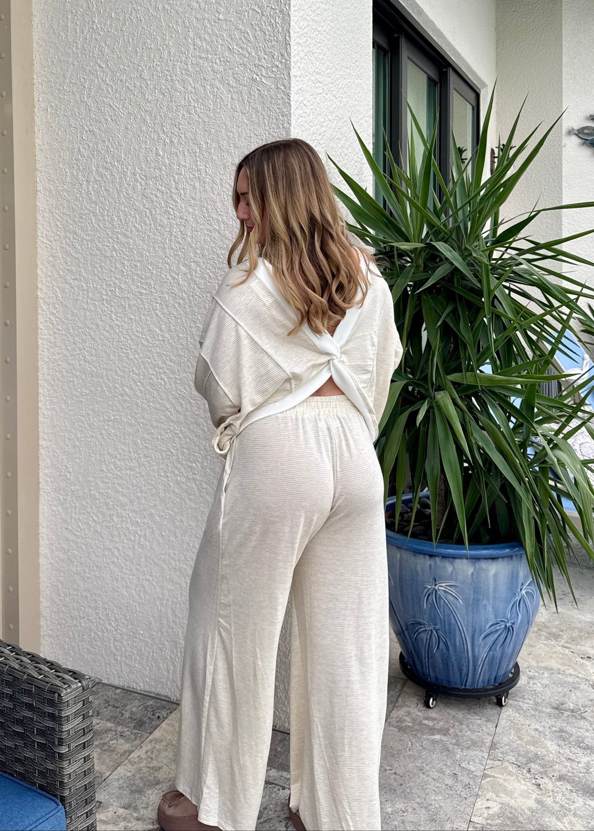 Oatmeal Stripe Pants