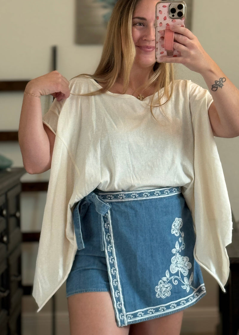 Flowy Summer Top - Cream