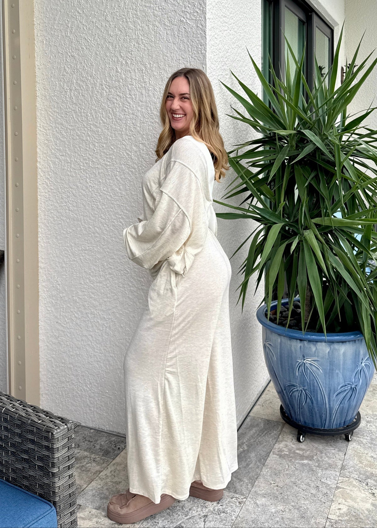 Oatmeal Stripe Pants